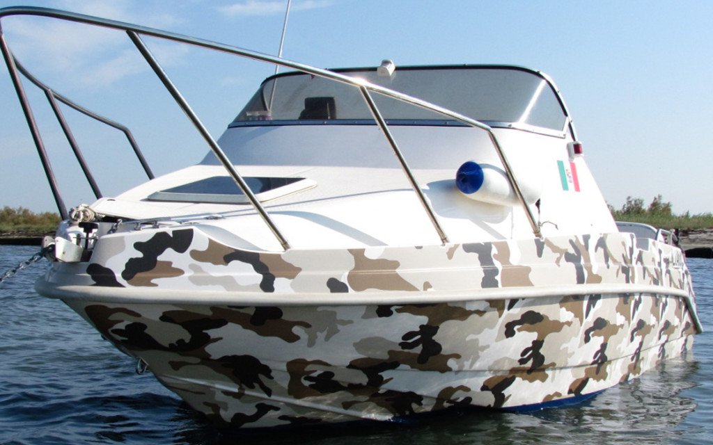 Boat wrapping - Barca camouflage